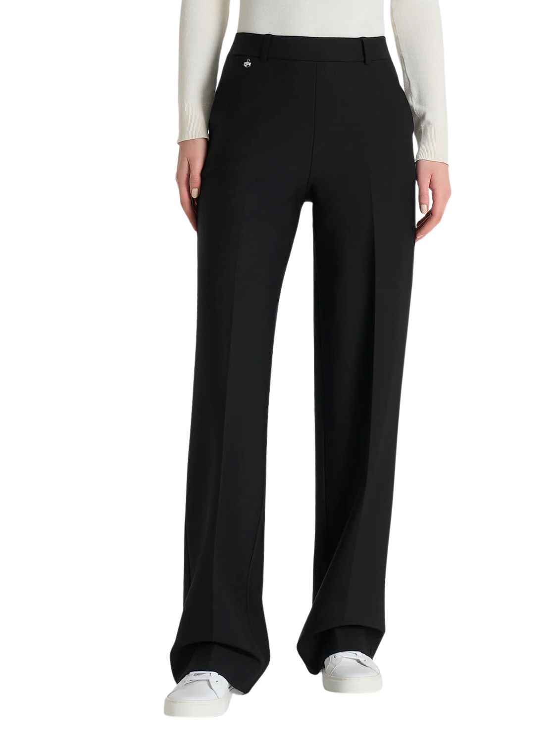 palazzo pants compact met steekzakken Black | Ragno palazzo pants compact met steekzakken Black | Ragno