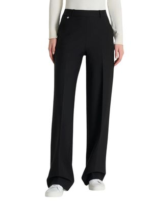 palazzo pants compact met steekzakken Black | Ragno palazzo pants compact met steekzakken Black | Ragno