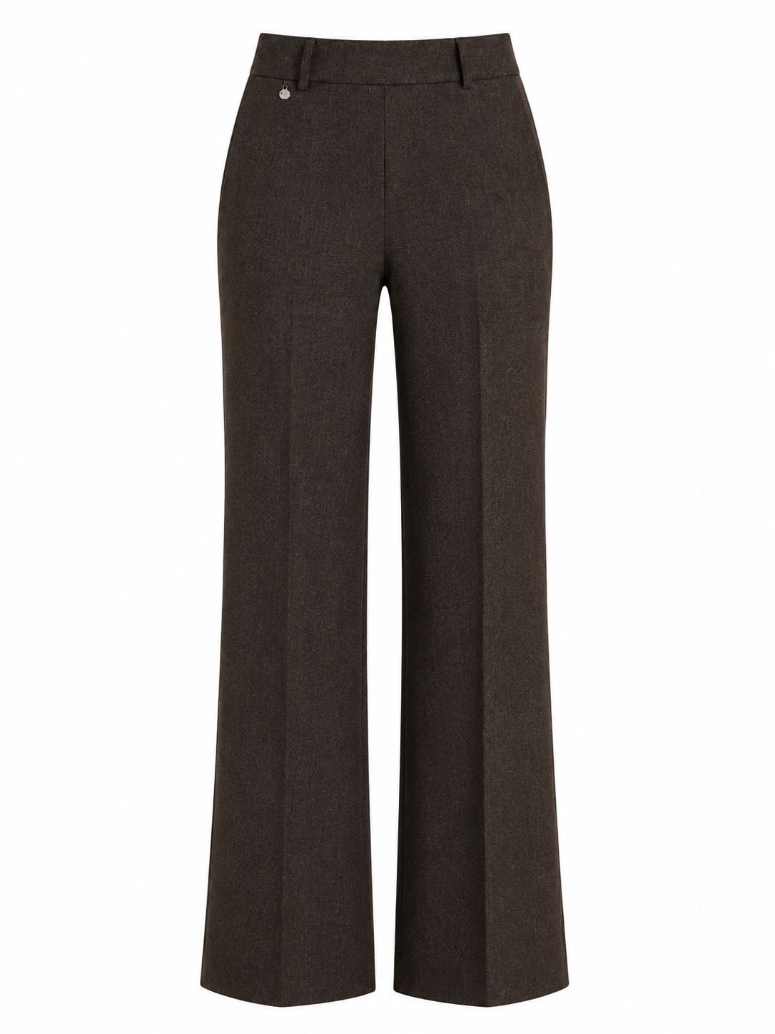 Palazzo pants compact steekzakken Ebano Melange | Ragno Palazzo pants compact steekzakken Ebano Melange | Ragno