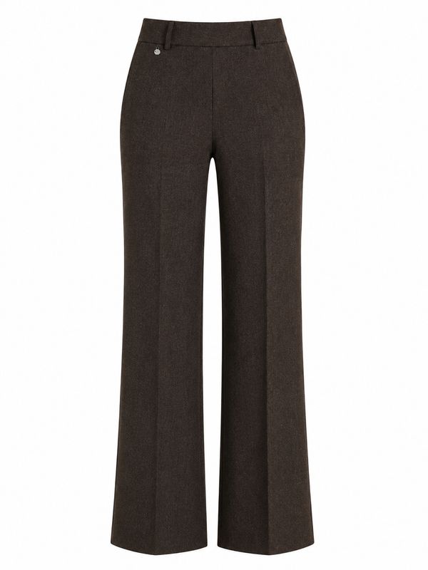 Palazzo pants compact steekzakken Ebano Melange | Ragno Palazzo pants compact steekzakken Ebano Melange | Ragno