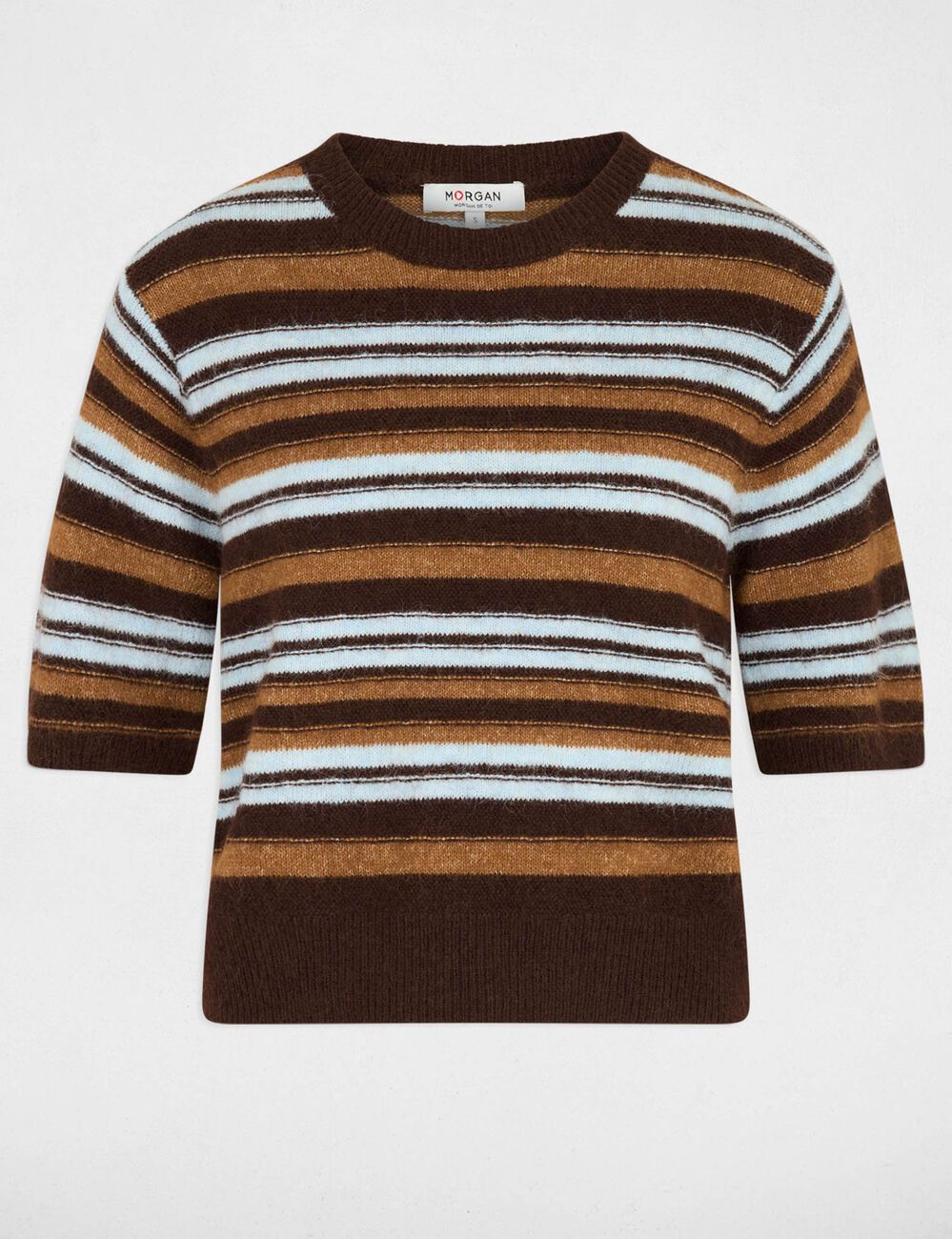 Mfifi knit pullover Marron stripe | Morgan