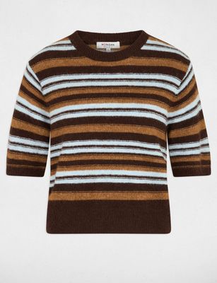 Mfifi knit pullover Marron stripe | Morgan
