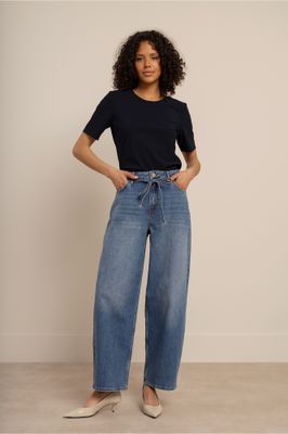 Babet denim trousers mid jeans | Studio Anneloes