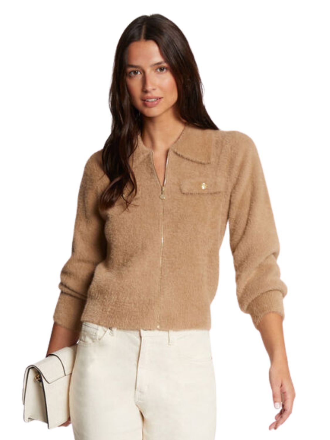 MDomi fluffy vest Latte | Morgan MDomi fluffy vest Latte | Morgan