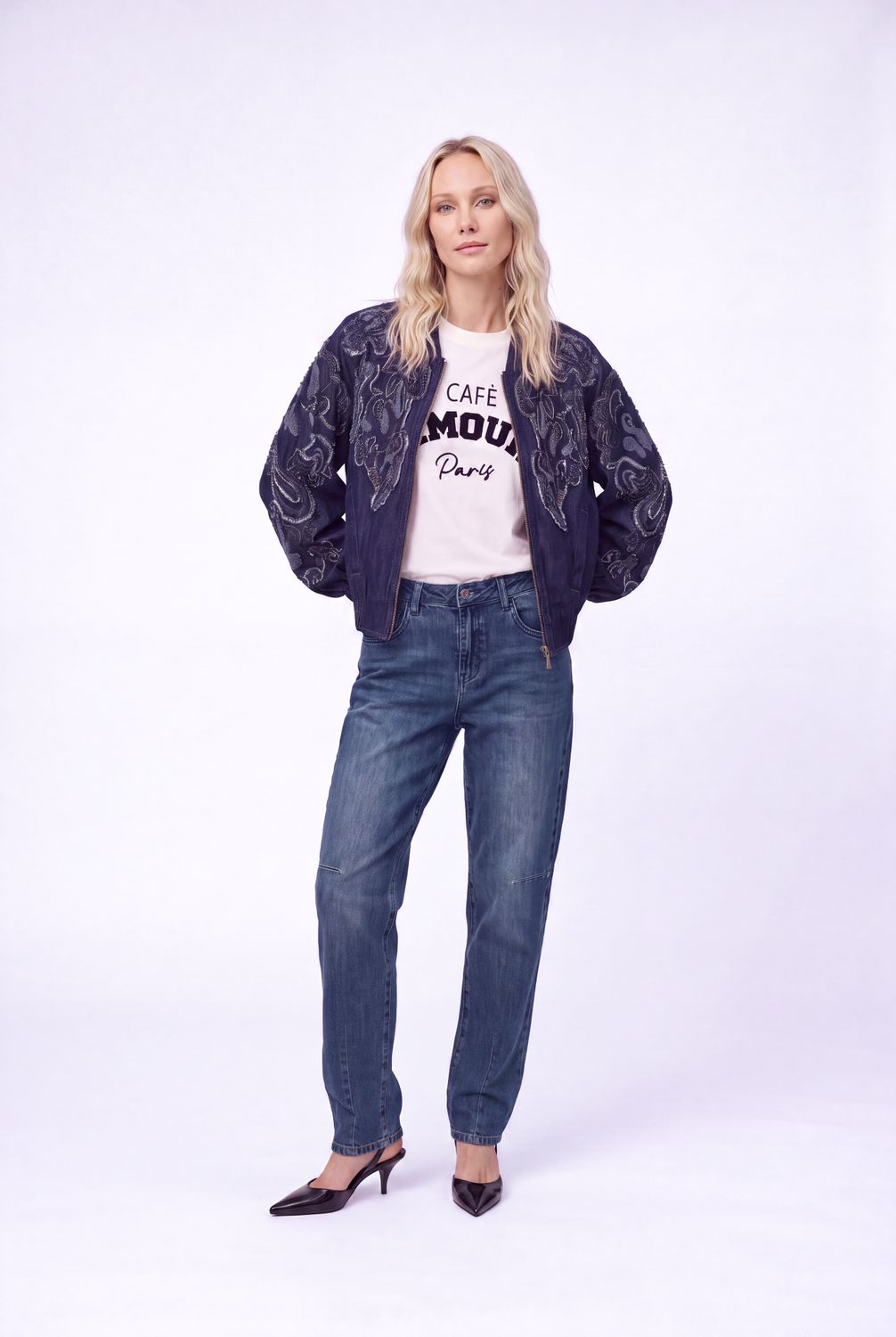 Floral jacket Multi blue | Florez Floral jacket Multi blue | Florez
