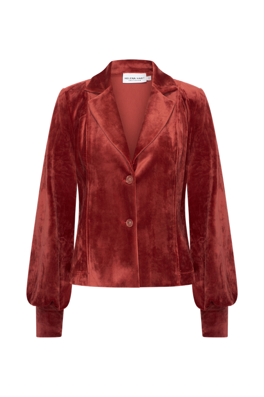 Blazer Lora velour Burned | Helena Hart Blazer Lora velour Burned | Helena Hart