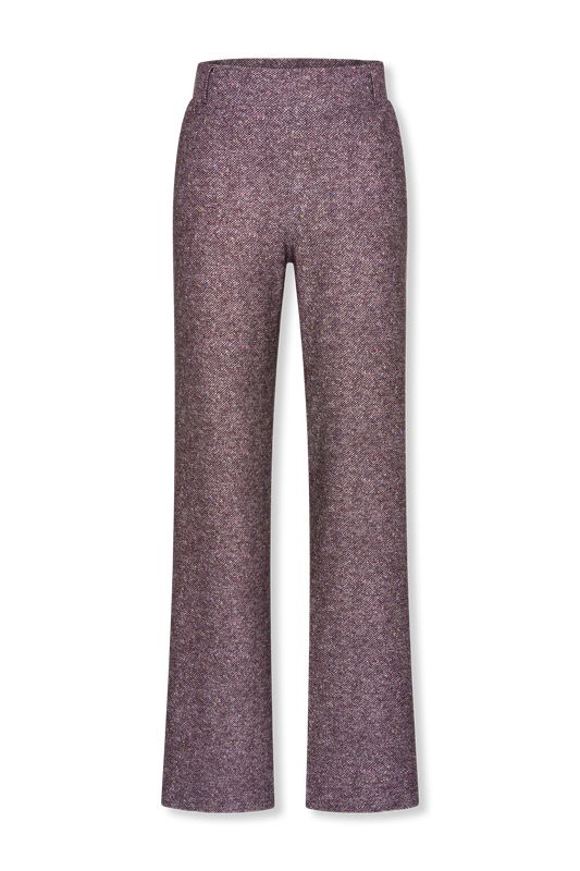 Broek Soul Lano lurex Donegal Tweet Burgundy | Helena Hart Broek Soul Lano lurex Donegal Tweet Burgundy | Helena Hart