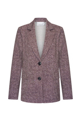 Helena Hart Blazer Nick Lano Lurex Donegal Tweed Burgundy Helena Hart Blazer Nick Lano Lurex Donegal Tweed Burgundy