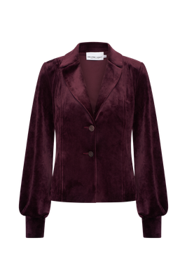 Blazer Lora velour Burgundy | Helena Hart Blazer Lora velour Burgundy | Helena Hart