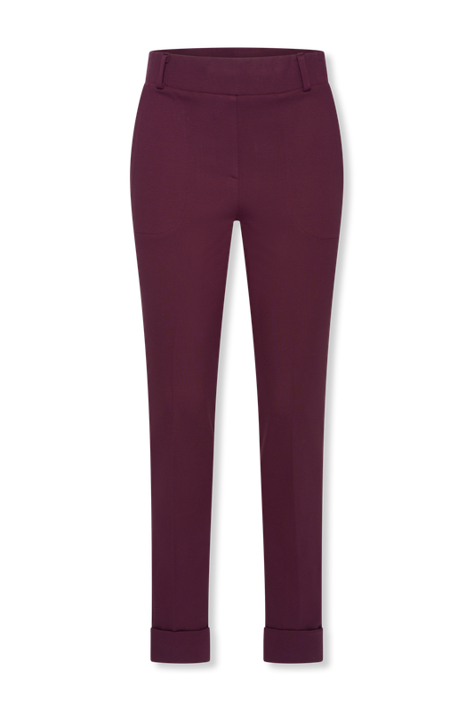 Broek Ziggy Lano uni Burgundy | Helena Hart Broek Ziggy Lano uni Burgundy | Helena Hart