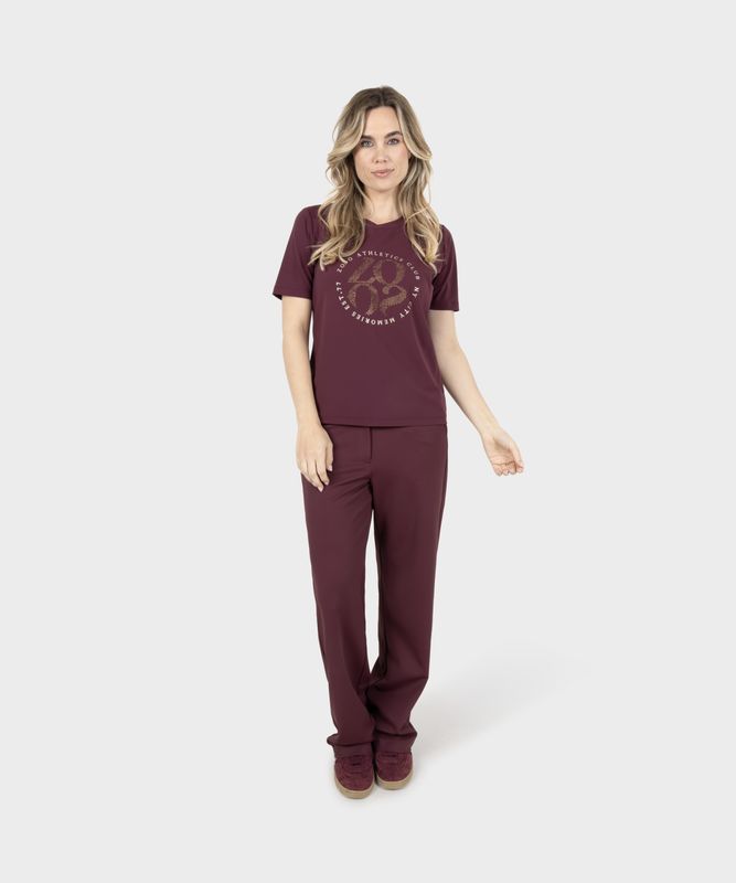 Zoso Britt T-Shirt Bordeaux Zoso Britt T-Shirt Bordeaux
