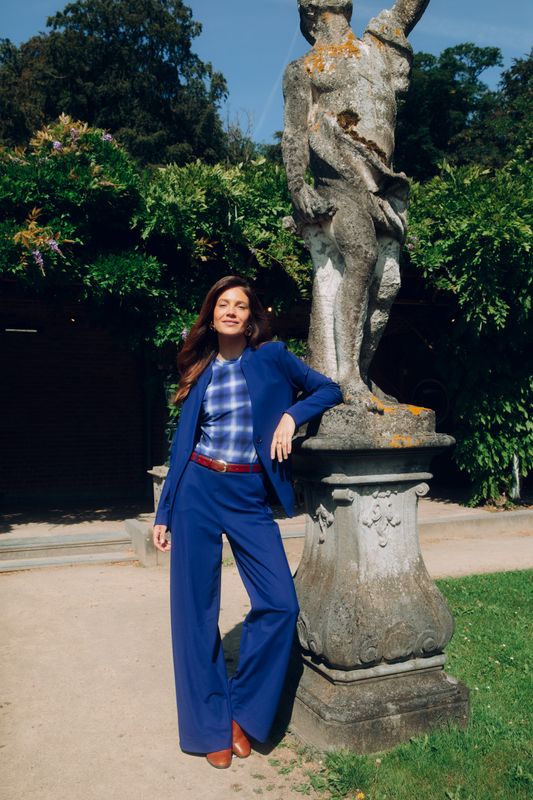 Studio Anneloes Lexie Bonded Trousers Ink Blue Studio Anneloes Lexie Bonded Trousers Ink Blue