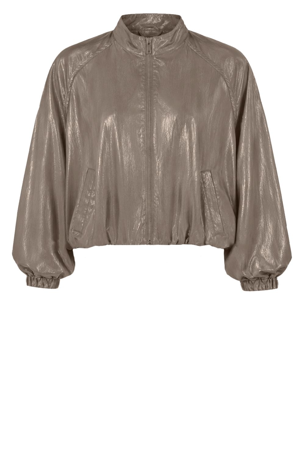Zoso Quinty Shiny Jacket Taupe Zoso Quinty Shiny Jacket Taupe