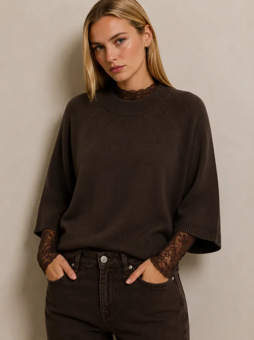 Juul & Belle Lace Top – Dark Brown Juul & Belle Lace Top – Dark Brown