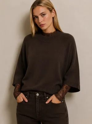 Juul & Belle Lace Top – Dark Brown
