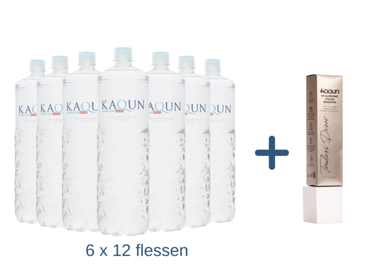 72 x 1.5L Kaqun Zuurstof water met Bronze Hyaluron Facial Booster Gel
