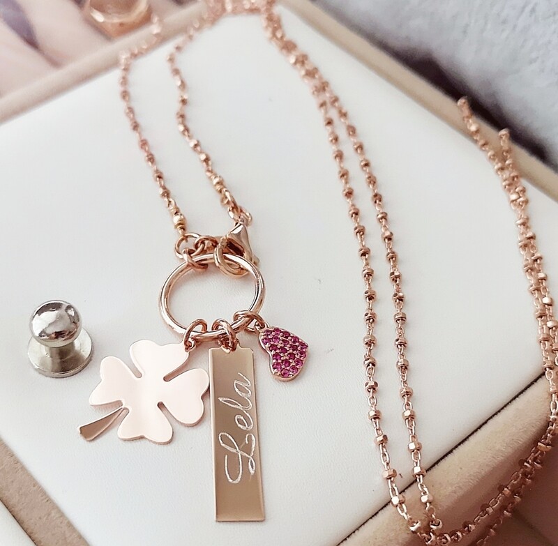 COLLANA TARGHETTA INCISA 