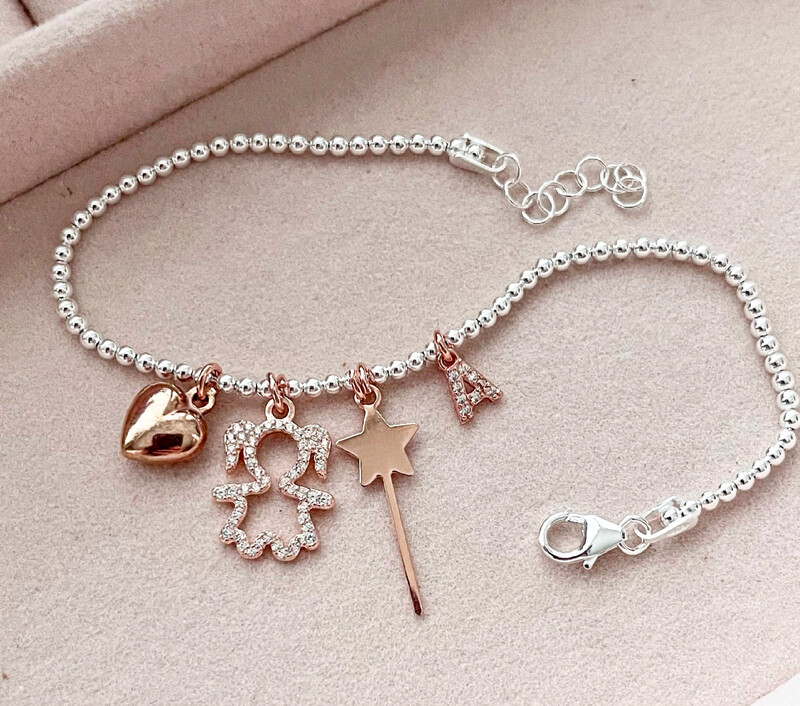 BRACCIALE MINI PALLINE BIMBA BIMBO