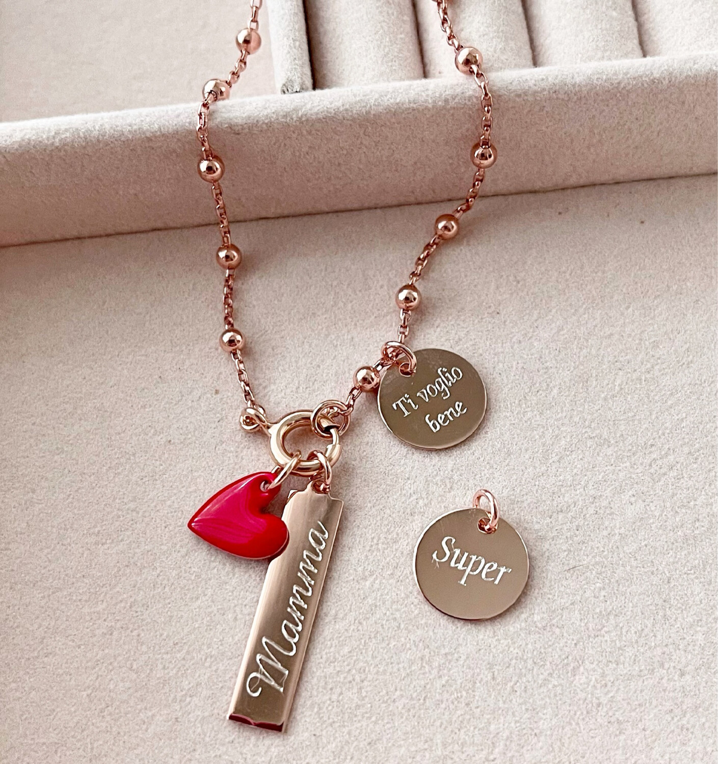 COLLANA TARGHETTA MAMMA