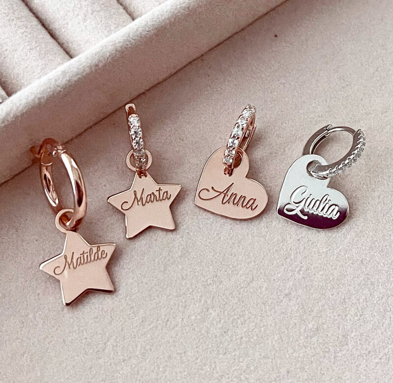 MONO ORECCHINO STELLA O CUORE 