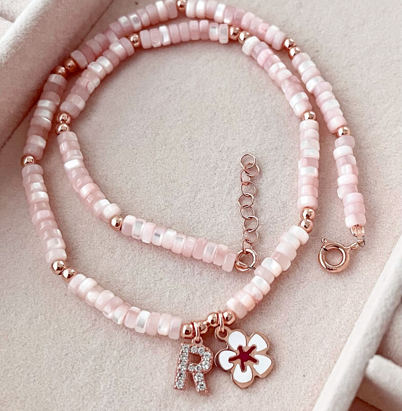 GIROCOLLO PIETRE ROSA E FIORE