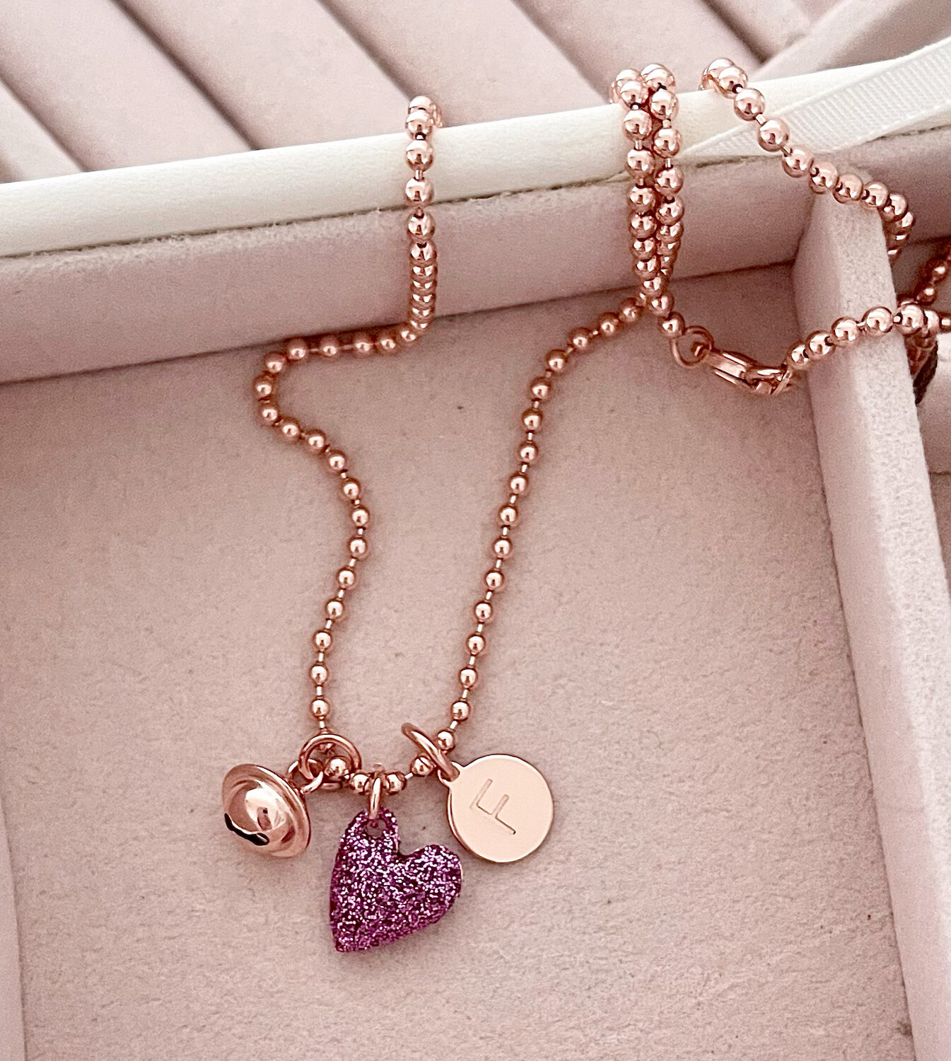 COLLANA CUORE GLITTER