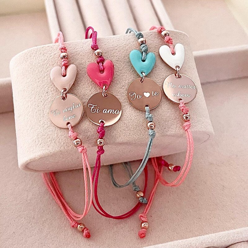 BRACCIALE CUORE E INCISIONE