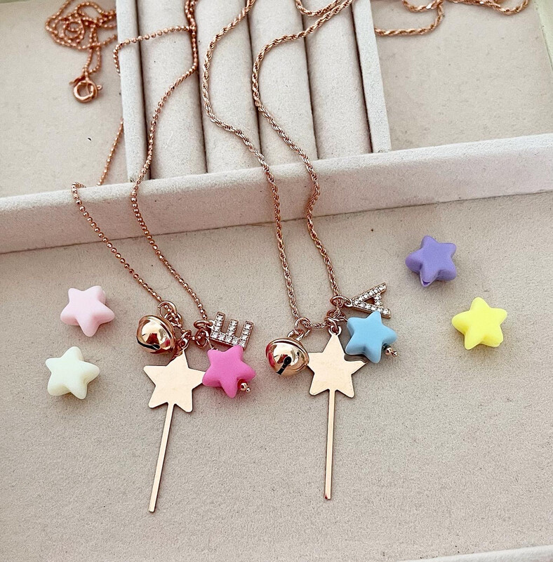 COLLANA BACCHETTA MAGICA E STELLINA