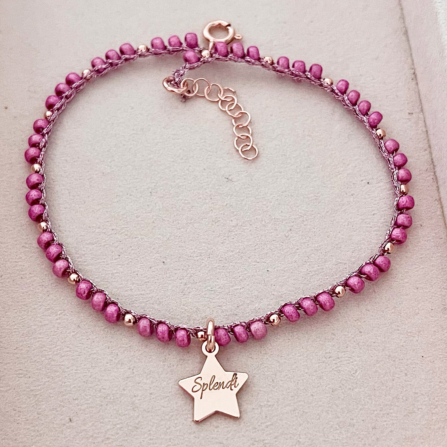 CAVIGLIERA MINI PERLINE E STELLINA