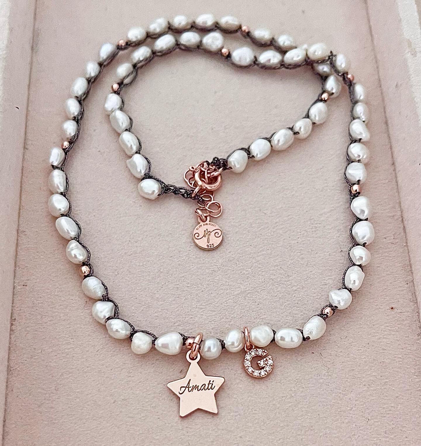 COLLANA SASSOLINI DI PERLE