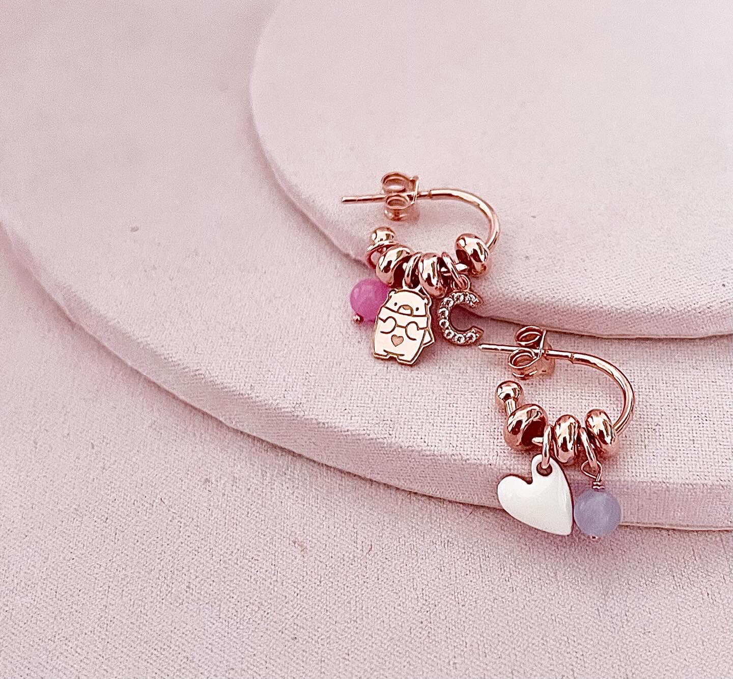 ORECCHINI MINI ORSETTI E CUORE