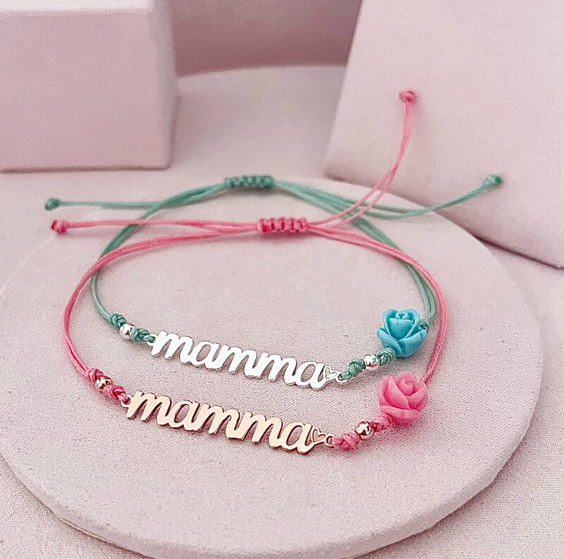 BRACCIALE MAMMA E ROSELLINA