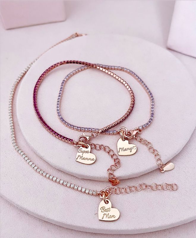 BRACCIALE TENNIS E CUORE