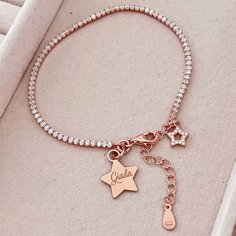 BRACCIALE TENNIS E STELLINE