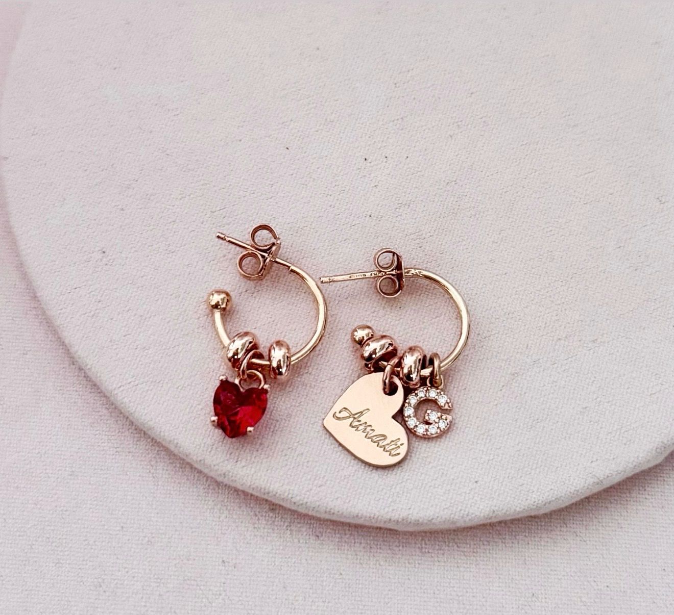 CERCHIETTI CUORE ROSSO