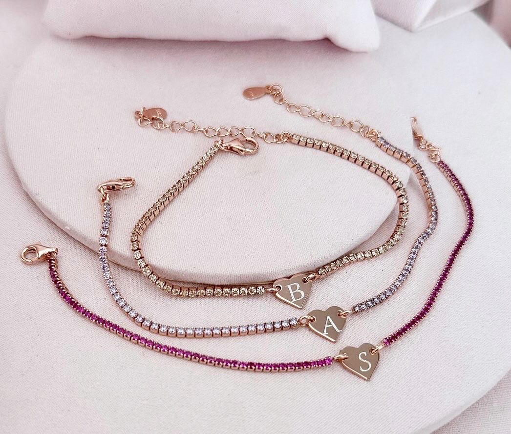 BRACCIALE TENNIS E CUORE