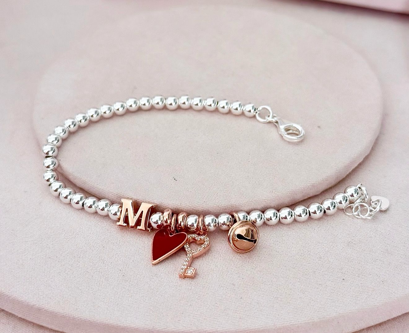 BRACCIALE CUORE E CHIAVE