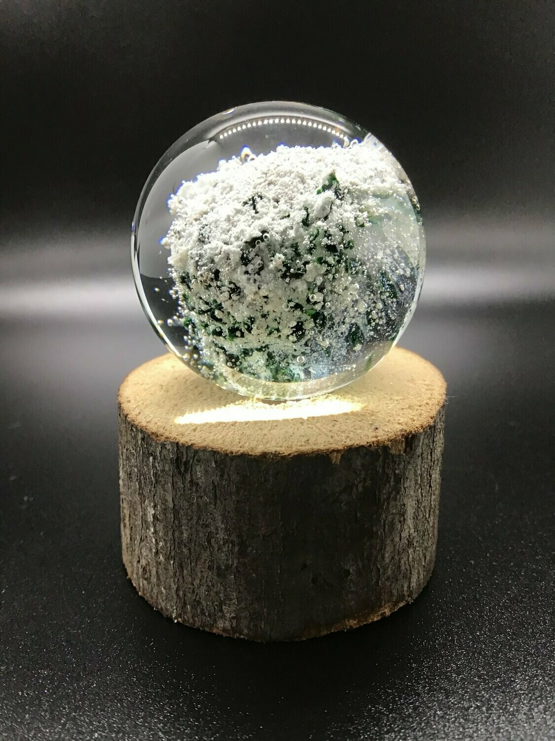 Ash Marble Memorial Glass