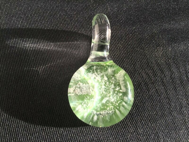Jade Memorial Hemisphere Pendant