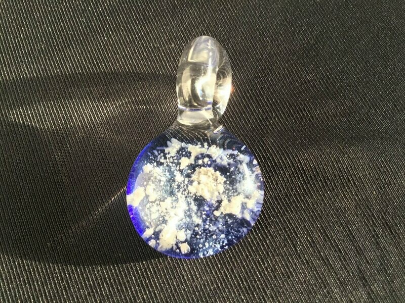 Cobalt Memorial Hemisphere Pendant