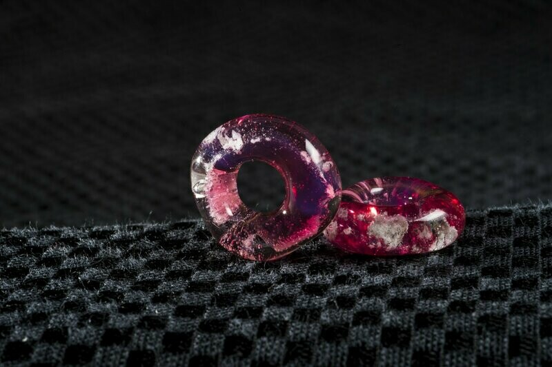 Purple Aura Memorial Ash Bead