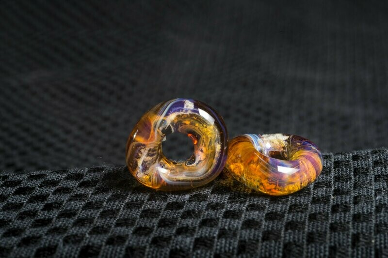 Amber Purple Memorial Ash Bead