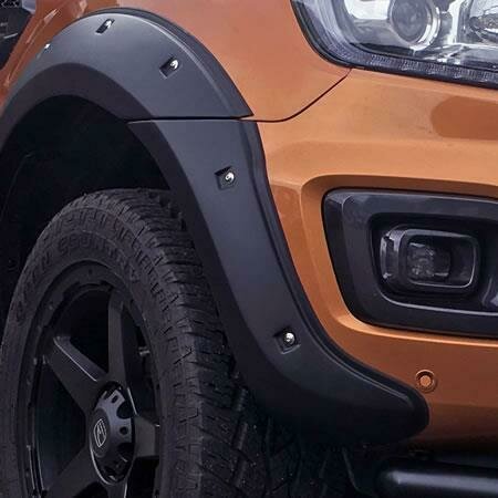 Wheel Arch Extension Kit MB2 in Matte Black - Ford Ranger 2019+