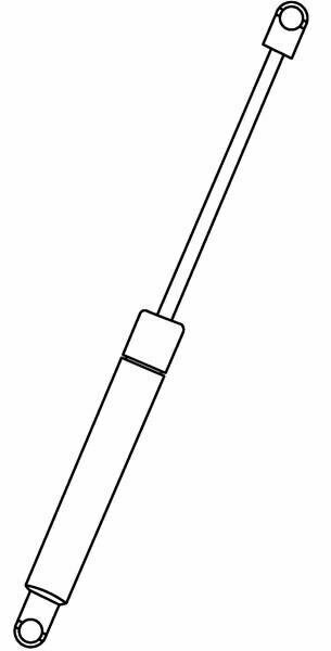 Road Ranger Spare Part: Gas Strut 200 N - MI RH01/DH01