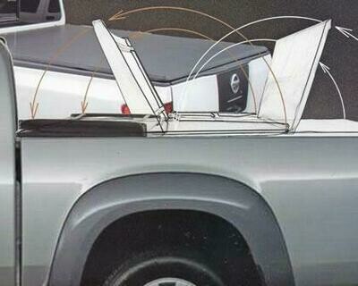 Tri-Fold Soft Tonneau Cover - Toyota Hilux Double Cab