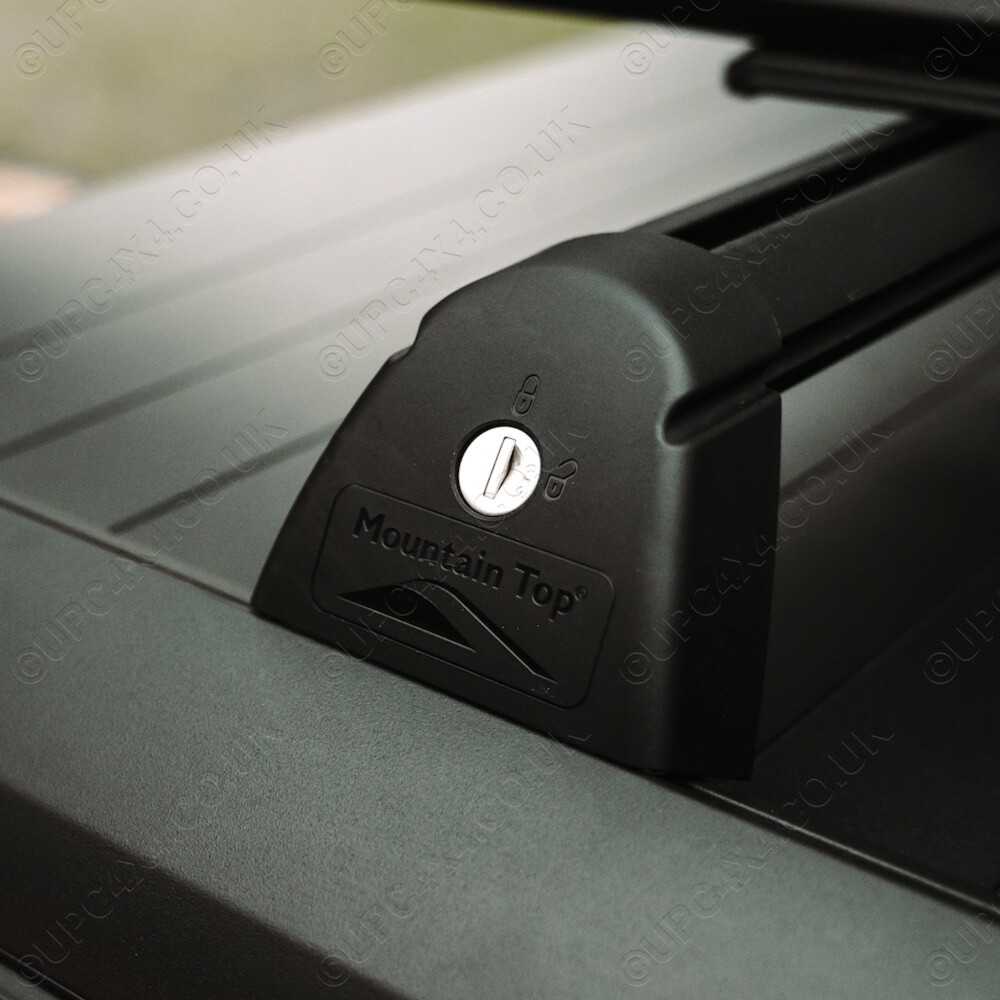 Mountain Top Roll Black Cross Bars for EVO Isuzu DMax 21+ Double Cab