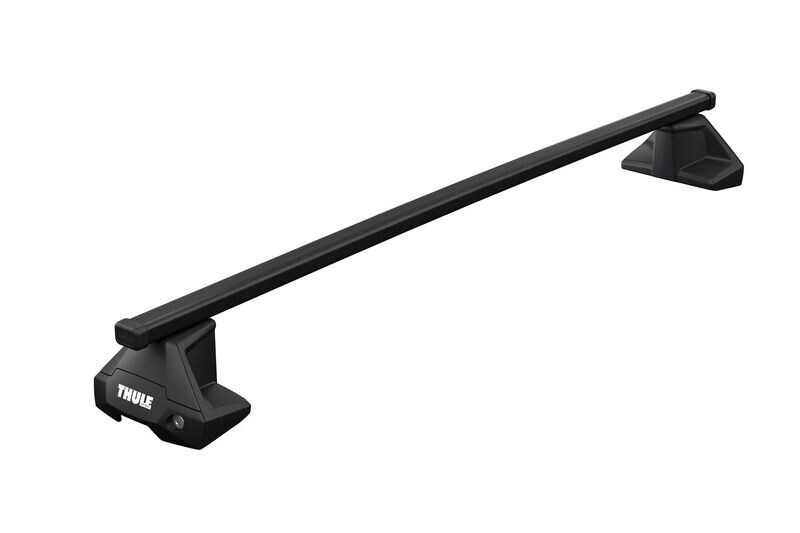 Thule SquareBar Evo Black Roof Bars Toyota Hilux 16+ pick up without