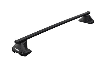 Thule SquareBar Evo Black Roof Bars - Ford Ranger pick up without Roof Rails