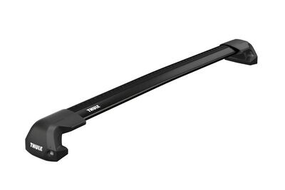 Thule WingBar Edge Black Roof Bars - VW Amarok 4-dr Double Cab with Fixed Points