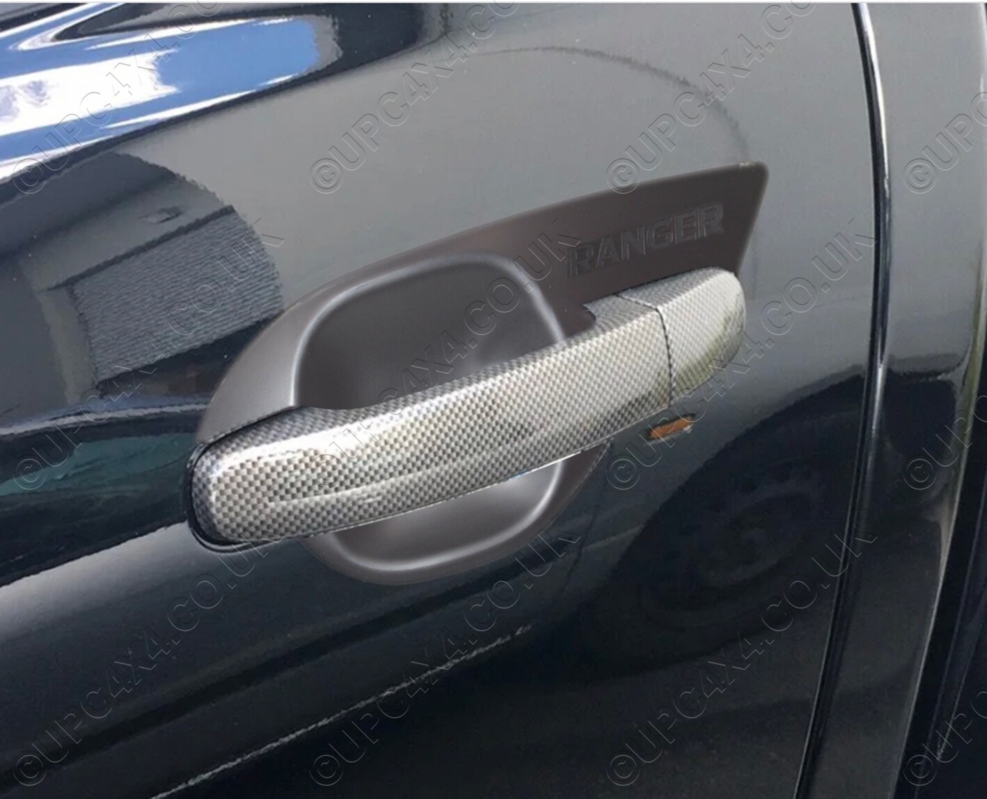 Door Handle Inserts in Black - Ford Ranger 2016+
